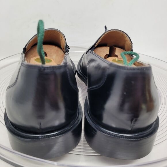 Vintage Florsheim IMPERIAL Black Tassel Loafers Mens 8 D Made in ITALY Worn 2x